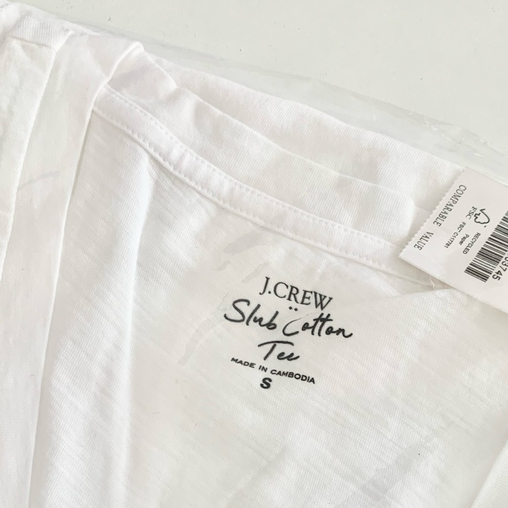 J.CREW VINTAGE SLUB COTTON TEE - Picture 5 of 7